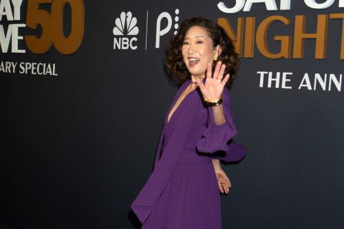 Sandra Oh at SNL50 Anniversary Special in NYC, Feb 2025 3