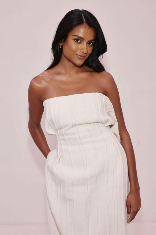 Simone Ashley at Calvin Klein Fashion Show, February 2025