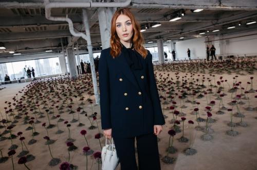 Sophie Nelisse at Carolina Herrera Fall RTW 2025 Fashion Show, February 2025 3