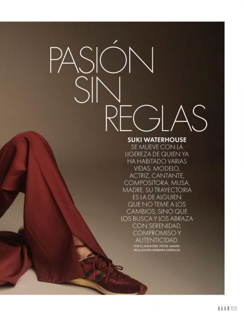 Suki Waterhouse Elle Spain Cover, March 2025 11