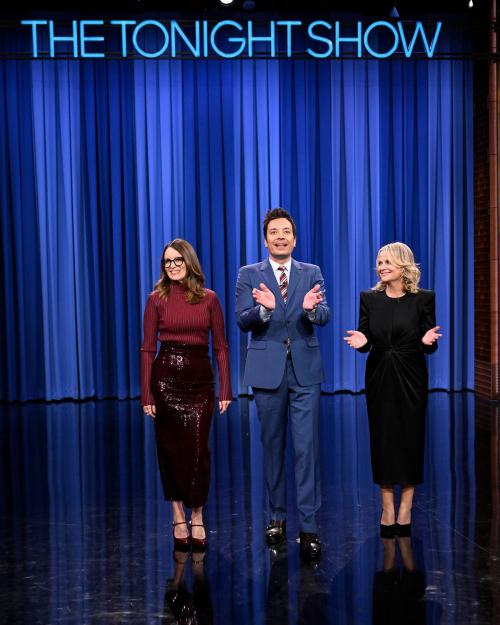 Tina Fey & Amy Poehler on Jimmy Fallon Show, February 2025 3