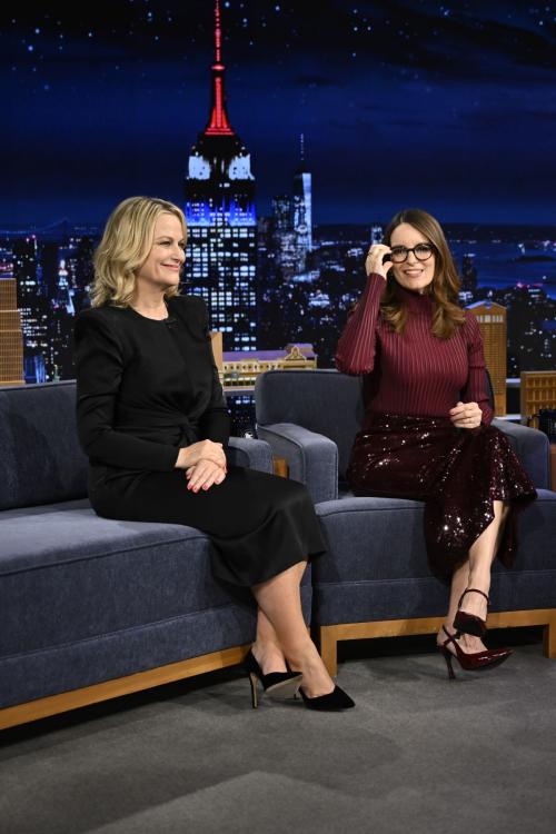 Tina Fey & Amy Poehler on Jimmy Fallon Show, February 2025 4