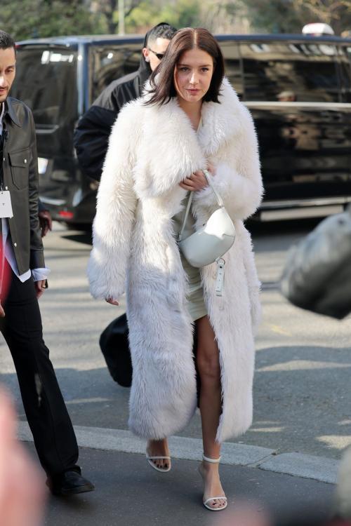 Adele Exarchopoulos Arrives at Courreges Show at Paris Fashion Week, March 2025 1