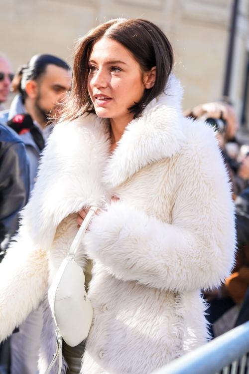 Adele Exarchopoulos Arrives at Courreges Show at Paris Fashion Week, March 2025 5