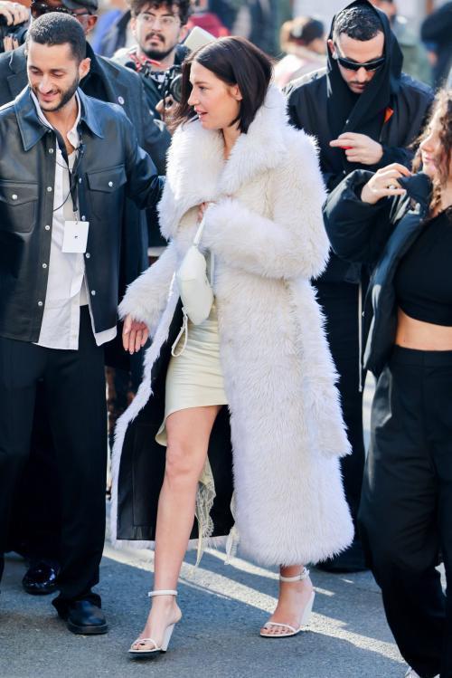 Adele Exarchopoulos Arrives at Courreges Show at Paris Fashion Week, March 2025 6