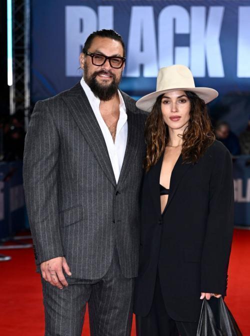 Adria Arjona and Jason Momoa at Black Bag Screening in London, March 2025 3