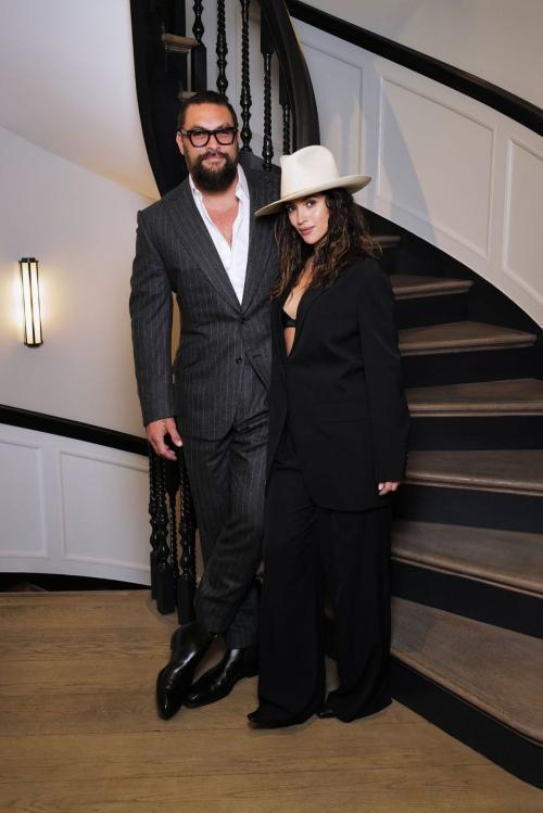 Adria Arjona and Jason Momoa at Black Bag Screening in London, March 2025 4