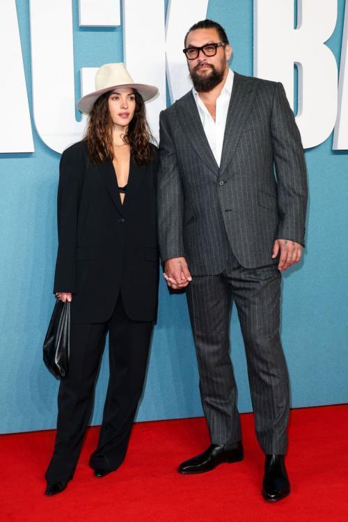 Adria Arjona and Jason Momoa at Black Bag Screening in London, March 2025 6