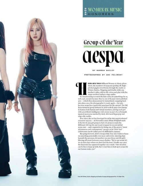 Aespa in Billboard Magazine, March 2025 6