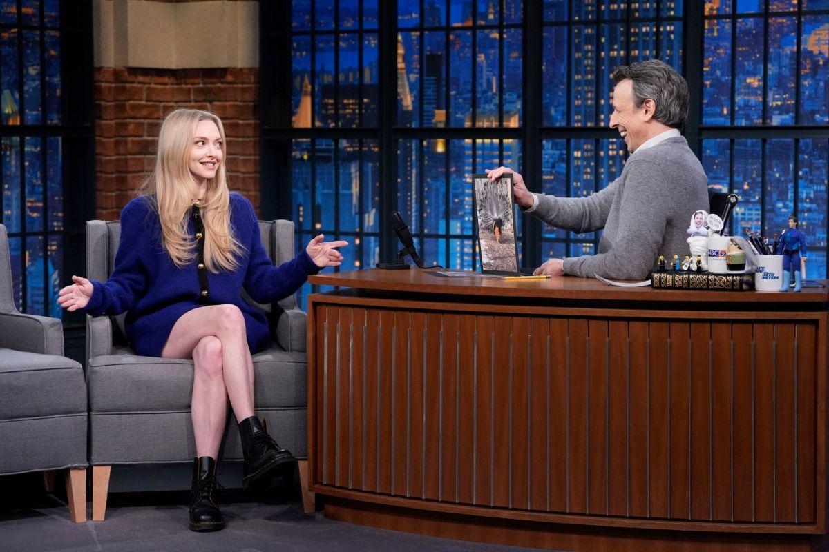 Amanda Seyfried at Late Night with Seth Meyers, March 2025
