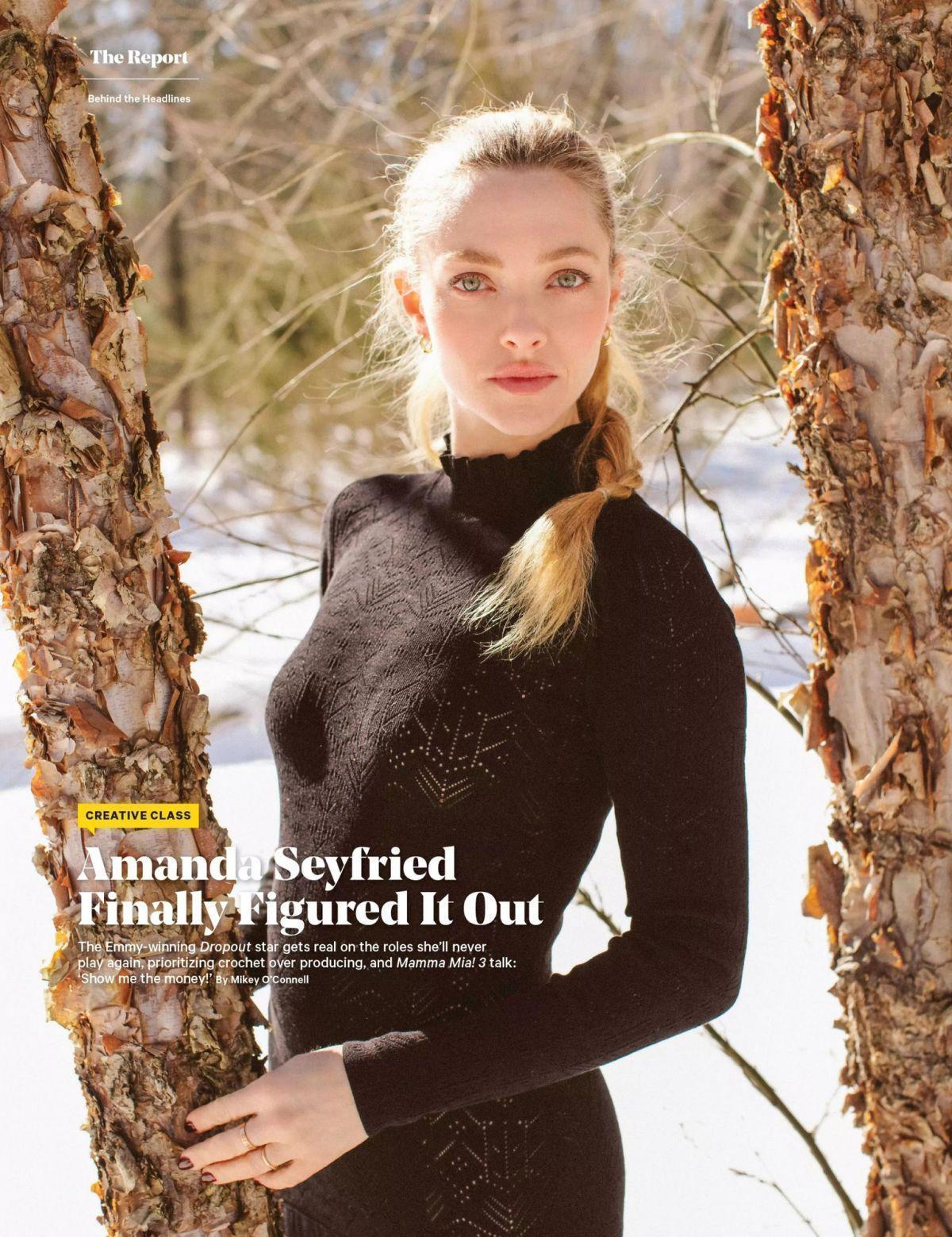 Amanda Seyfried in The Hollywood Reporter, March 2025