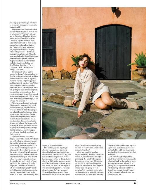 Angela Aguilar in Billboard Magazine, March 2025 2