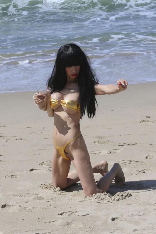 Bai Ling in Bikini at Hermosa Beach, March 2025 9