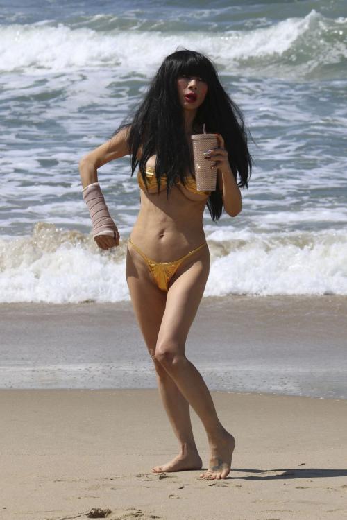 Bai Ling in Bikini at Hermosa Beach, March 2025 1