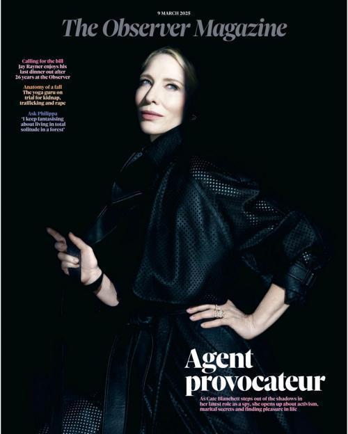 Cate Blanchett in The Observer Magazine, March 2025 1