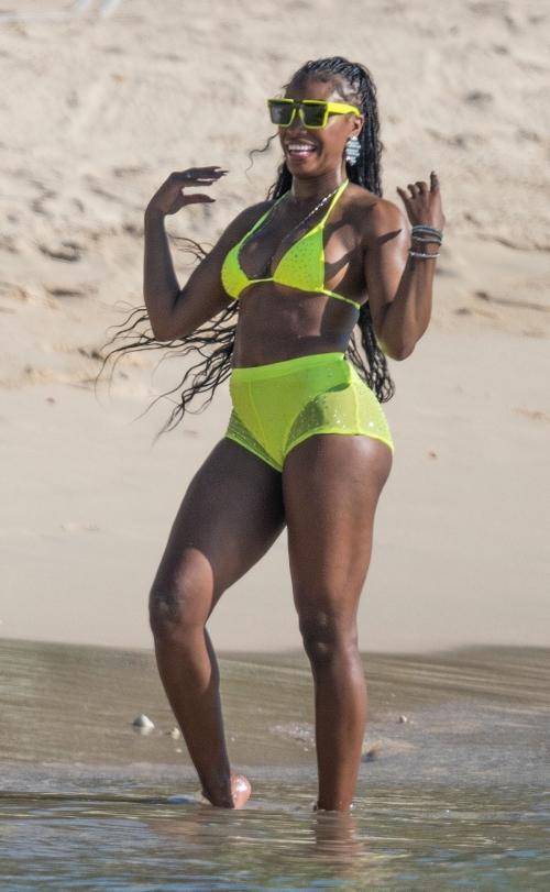 Charokee Young in Bikini at Beach in Western Barbados, March 2025 11