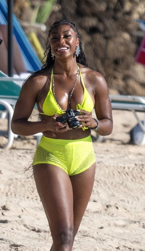 Charokee Young in Bikini at Beach in Western Barbados, March 2025 8