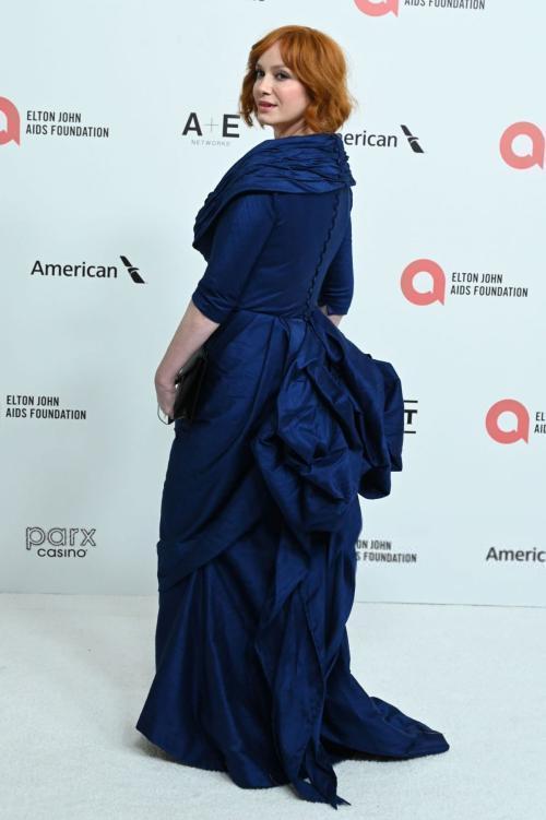 Christina Hendricks at Elton John AIDS Foundation