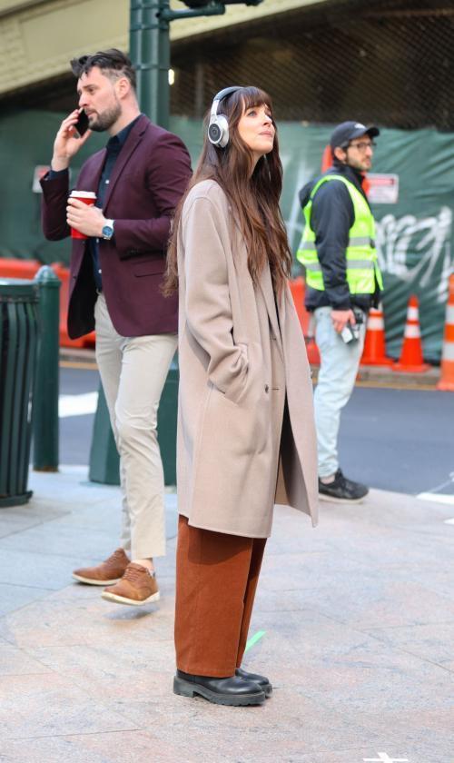 Dakota Johnson and Josh Hartnett on Set of Verity in New York, March 2025 11