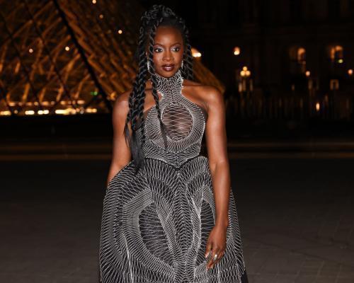 Danai Gurira at Le Grand Diner du Louvre in Paris, March 2025