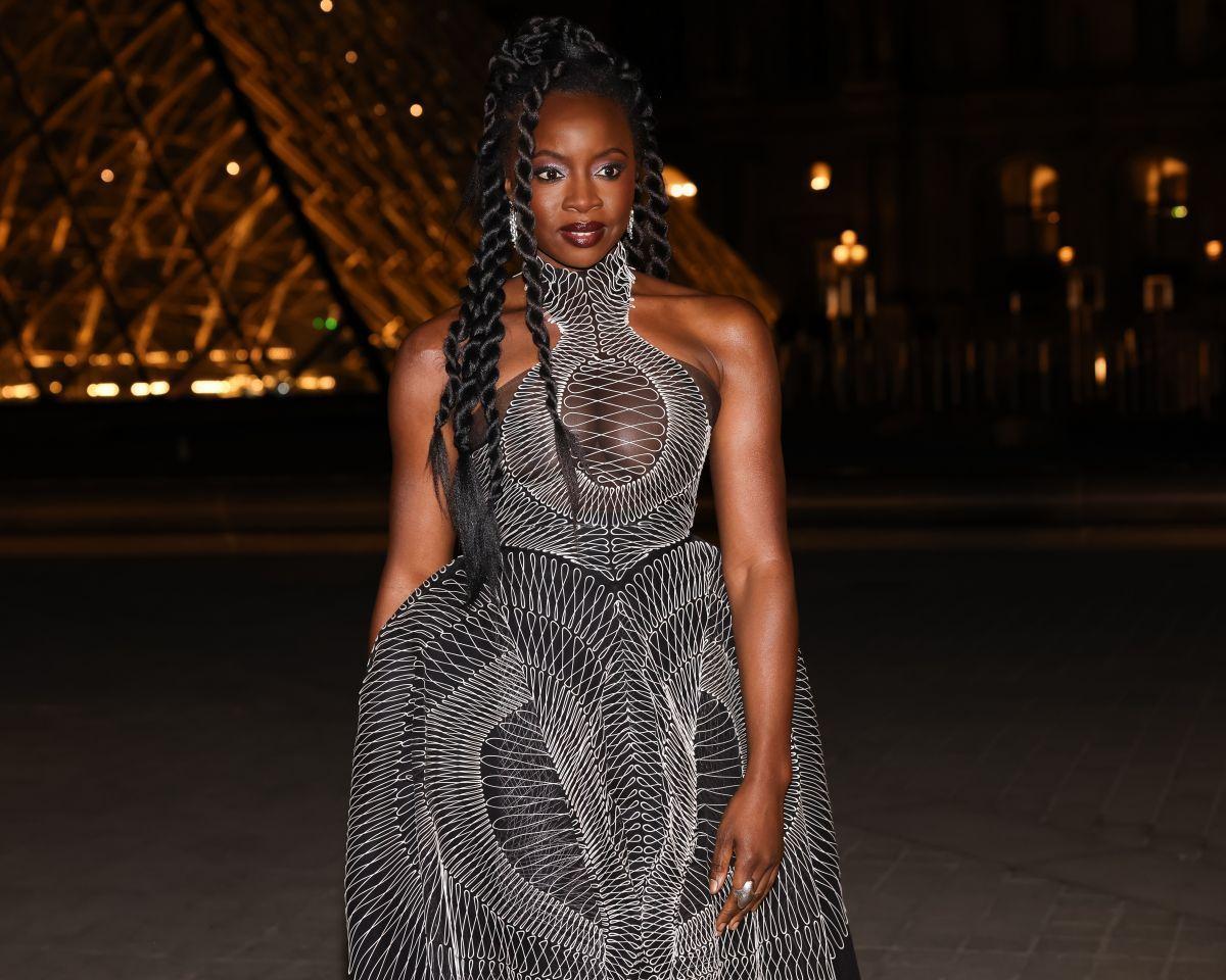 Danai Gurira at Le Grand Diner du Louvre in Paris, March 2025