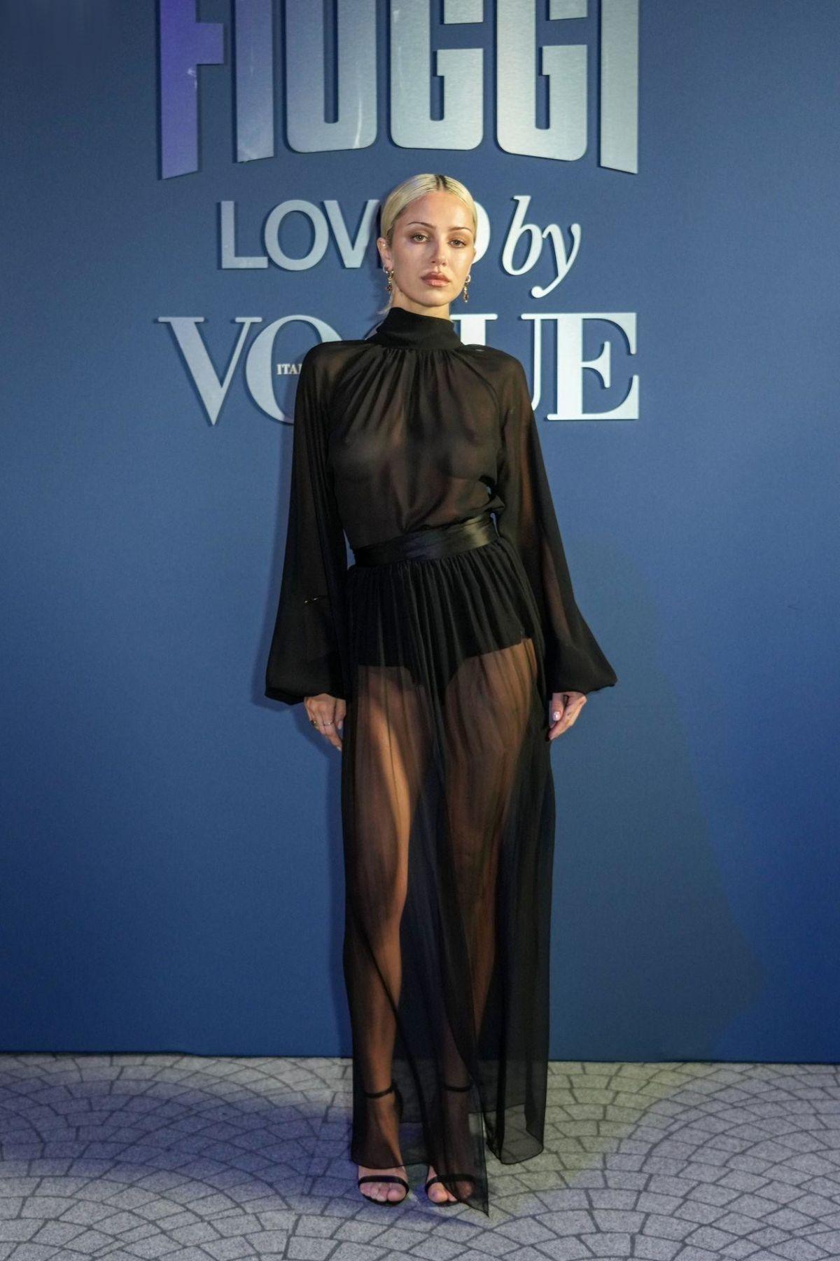 Delilah Hamlin at Acqua Fiuggi & Vogue Italia Dinner in Milan, February 2025