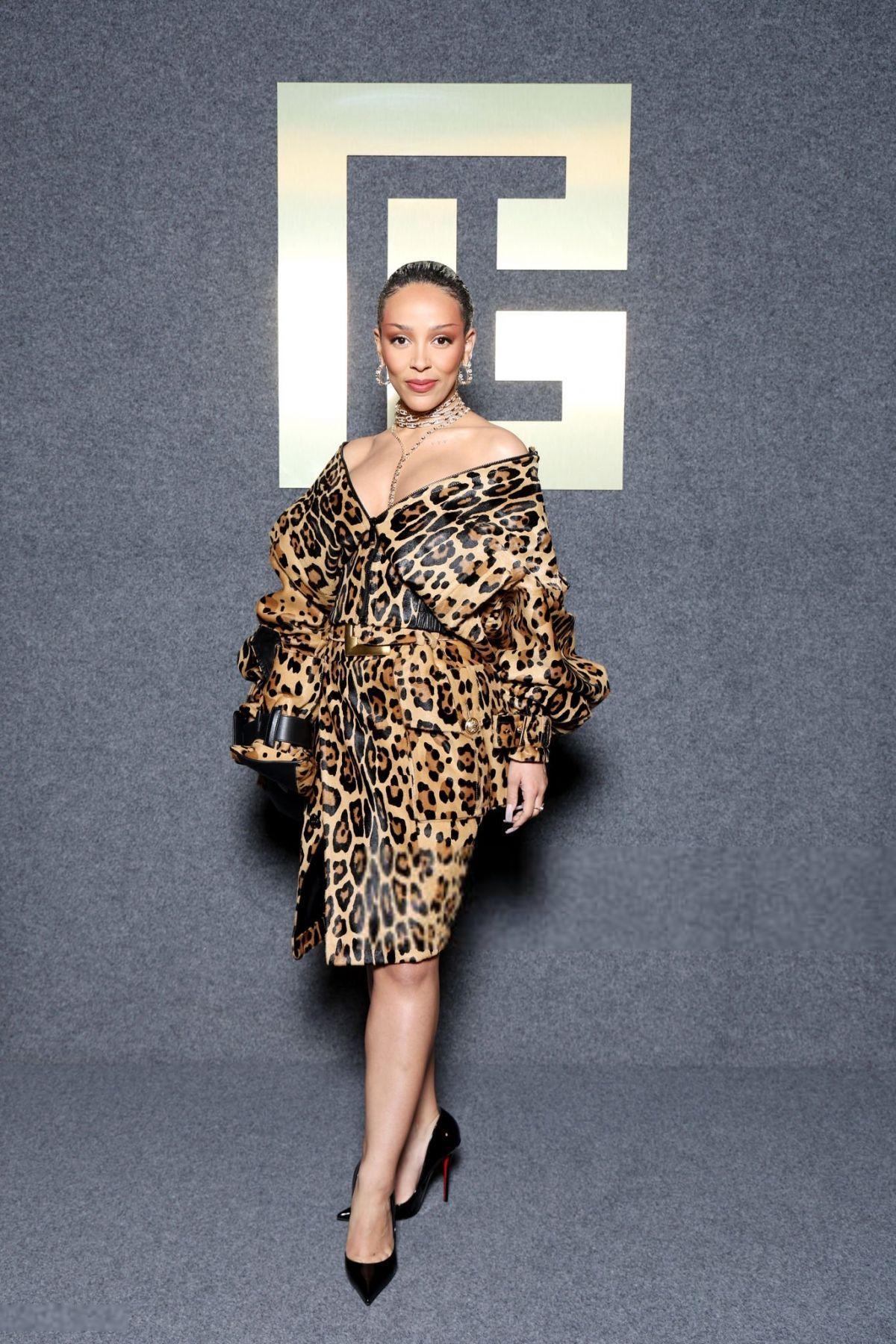 Doja Cat at Balmain Womenswear Fall/Winter 2025 Fashion Show, Paris, March 2025