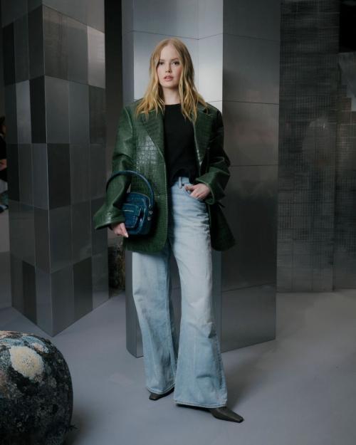 Ellie Bamber at Acne Studios Womenswear F/W 25-26 Show, Paris, March 2025 2