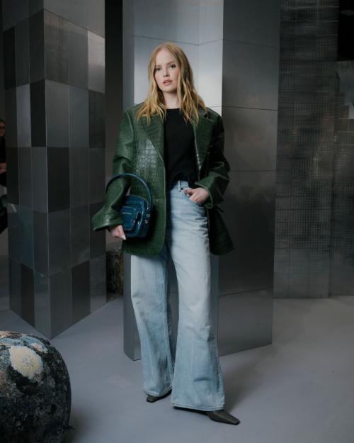 Ellie Bamber at Acne Studios Womenswear F/W 25-26 Show, Paris, March 2025 3