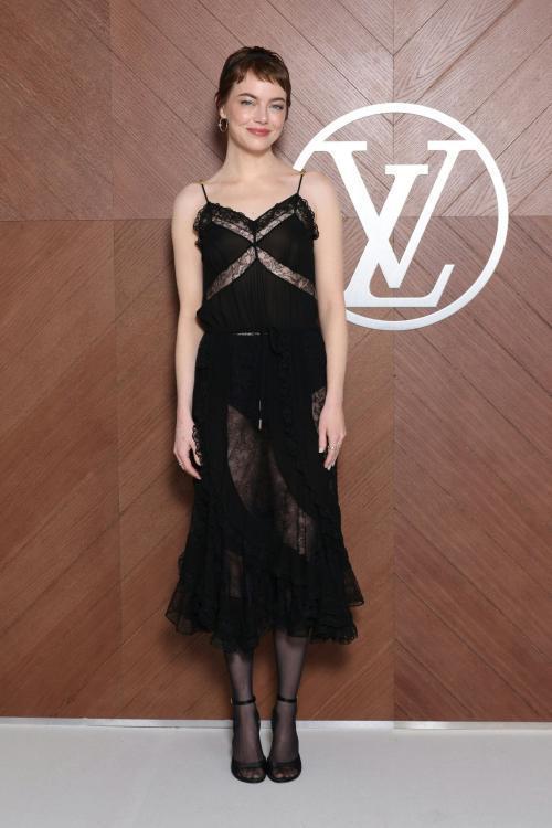 Emma Stone at Louis Vuitton Show at Paris Fashion Week, March 2025
