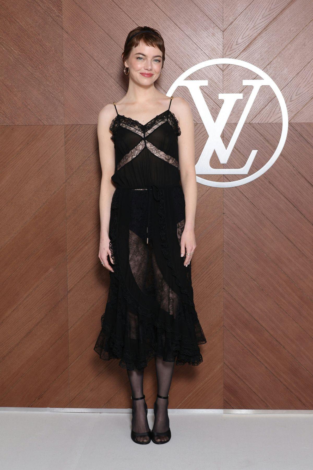 Emma Stone at Louis Vuitton Show at Paris Fashion Week, March 2025