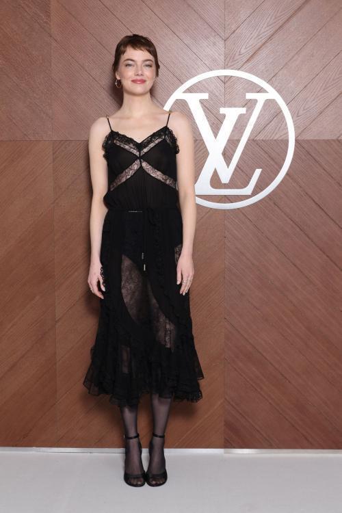 Emma Stone at Louis Vuitton Show at Paris Fashion Week, March 2025 1