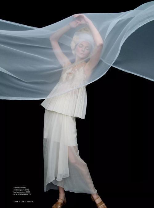 Eniko Mihalik in Harper’s Bazaar UK, April 2025 10
