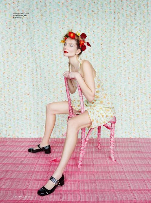 Eniko Mihalik in Harper’s Bazaar UK, April 2025 12