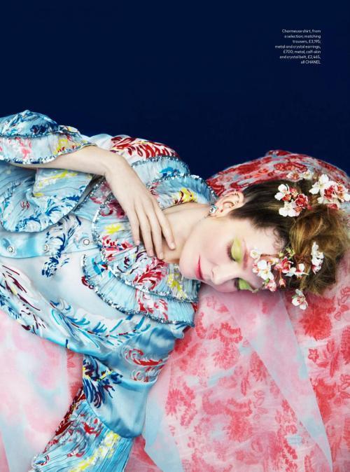 Eniko Mihalik in Harper’s Bazaar UK, April 2025 14