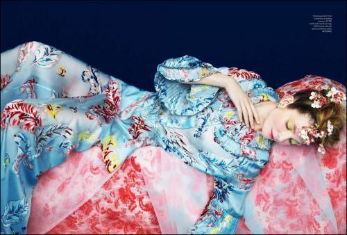Eniko Mihalik in Harper’s Bazaar UK, April 2025 2