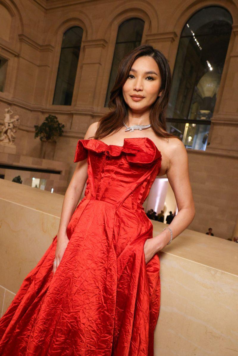 Gemma Chan at Le Grand Diner du Louvre in Paris, March 2025