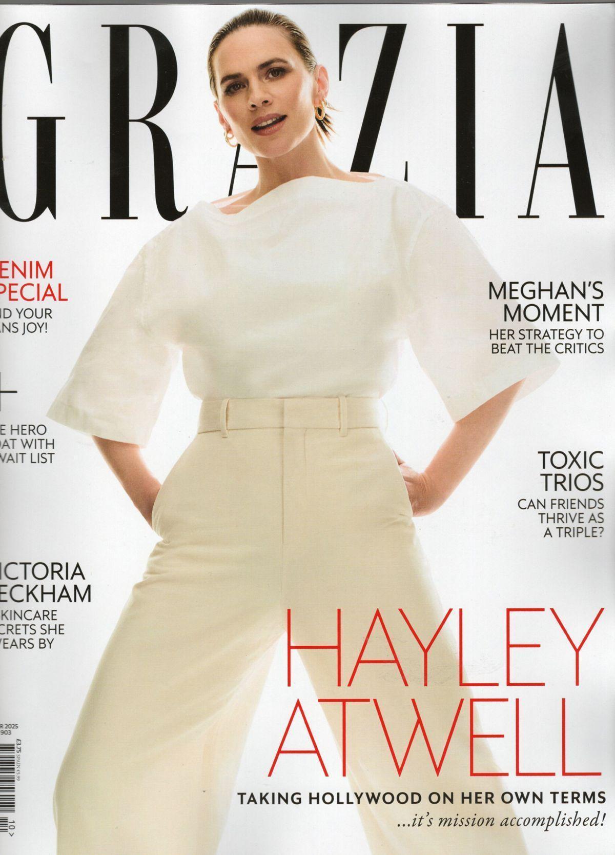 Hayley Atwell in Grazia Magazine, March 2025