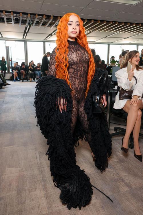 Ice Spice at Stella McCartney Winter 2025 Fashion Show, Paris, March 2025
