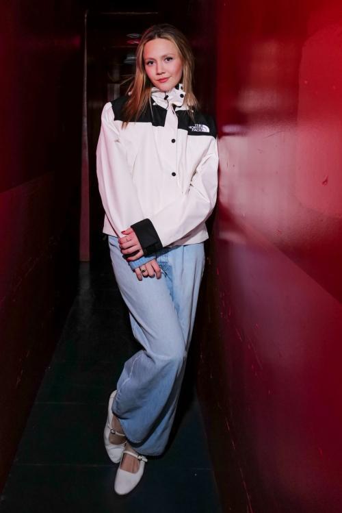 Iris Apatow at 40 Years of The North Face Mountain Jacket Dinner, February 2025