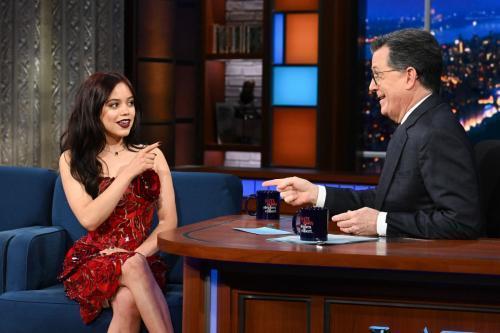 Jenna Ortega at Late Show with Stephen Colbert, March 2025 1