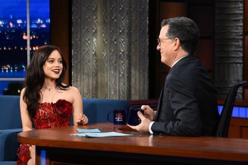 Jenna Ortega at Late Show with Stephen Colbert, March 2025 4