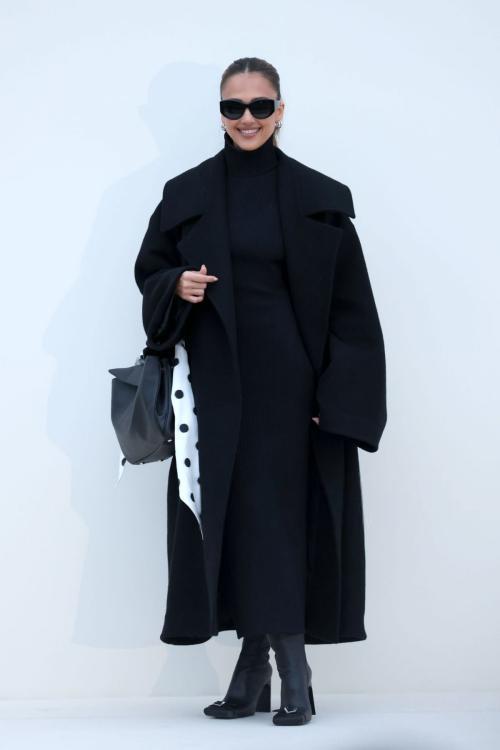 Jessica Alba at Balenciaga Show at Paris Fashion Week, March 2025 4