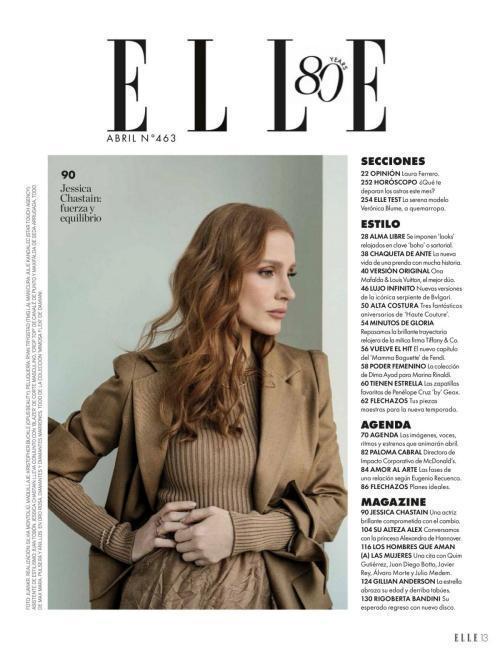 Jessica Chastain in Elle Spain, April 2025 13