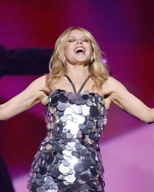 Kylie Minogue Performs on Her Tension Tour in Brisbane, February 2025
