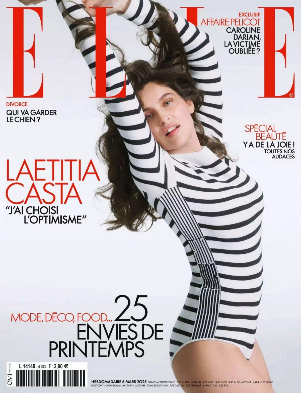 Laetitia Casta in Elle France, March 2025