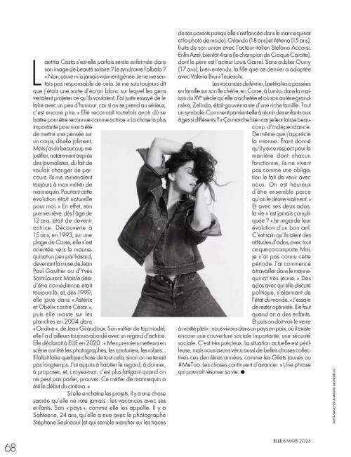 Laetitia Casta in Elle France, March 2025 4