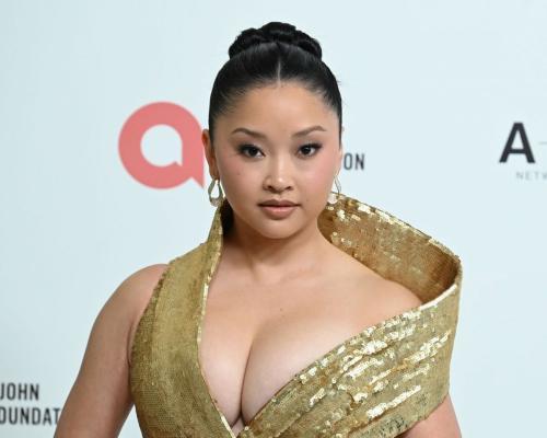 Lana Condor at Elton John AIDS Foundation