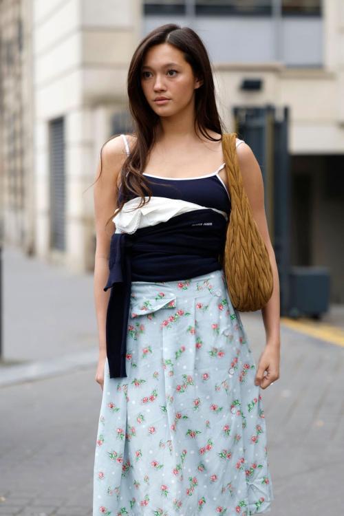 Lily Chee at Miu Miu Fall Show at Paris Fashion Week, March 2025 3