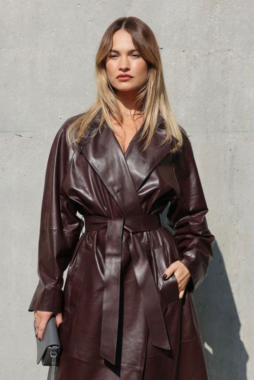 Lily James at Giorgio Armani Show, Milan Fashion Week, March 2025 3